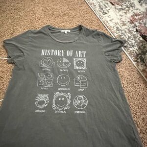 Artistic Gray Graphic Tee
